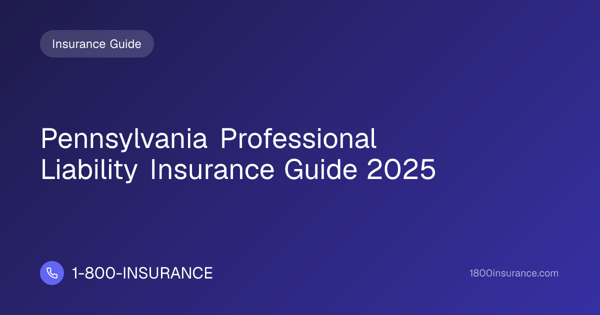 Pennsylvania Professional Liability Insurance Guide 2025
