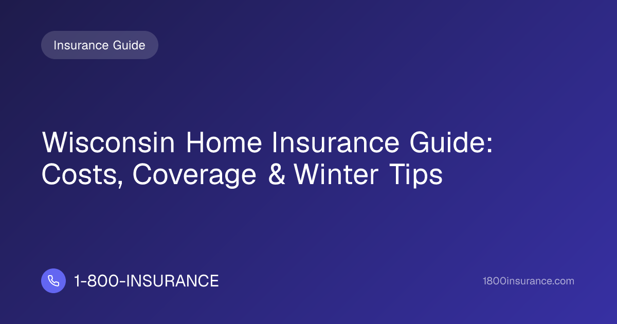 Wisconsin Home Insurance Guide: Costs, Coverage & Winter Tips